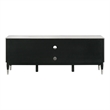 Furniture of America Miranda Sintered Stone Top and Wood TV Stand in Black