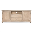 Furniture of America Shelimar Solid Wood Storage TV Stand with Doors in Beige
