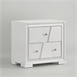 Furniture of America Embud Solid Wood Dovetail 2-Drawer Nightstand in White