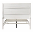 Furniture of America Embud Solid Wood Double Molded King Panel Bed in White