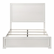 Furniture of America Embud Solid Wood Double Molded King Panel Bed in White