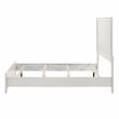 Furniture of America Embud Solid Wood Double Molded King Panel Bed in White