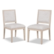 Furniture of America Landry Solid Wood Side Chairs in Brown (Set of 2)