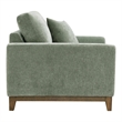 Furniture of America Naria Chenille Soft Track Arm Chair in Green