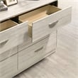 Furniture of America Pollan Solid Wood Dovetail 6-Drawer Dresser in Gray