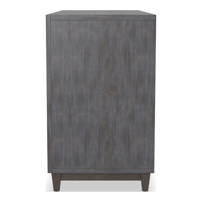 Furniture of America Waito Solid Wood 6-Drawer Dresser in Brown