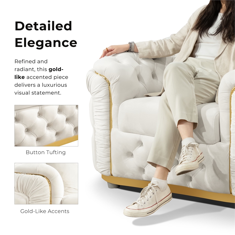 Furniture of America Elbrook Fabric Slope Curved Arm Swivel Chair in Beige