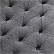 Furniture of America Beauty Fabric Tufted 360 Degree Swivel Chair in Gray