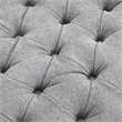 Furniture of America Beauty Fabric Tufted 360 Degree Swivel Chair in Light Gray