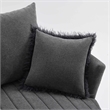 Furniture of America Beauty Fabric Tufted 360 Degree Swivel Chair in Gray