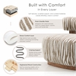 Furniture of America Sebras Chenille Zebra-Stripe Accent Chair in Beige