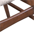 Furniture of America Manfred Solid Wood Oval 5-Piece Dining Table Set in Walnut