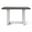 Furniture of America Fagan Solid Wood 5-Piece Dining Table Set in Gray