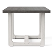 Furniture of America Fagan Solid Wood 5-Piece Dining Table Set in Gray