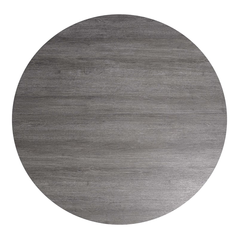 Furniture of America Ryder Solid Wood 5-Piece Dining Table Set in Gray
