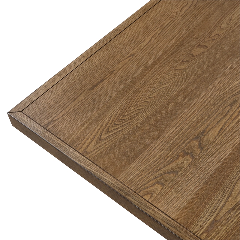 Furniture of America Opela Solid Wood 7-Piece Dining Table Set in Oak