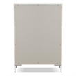 Furniture of America Glint Solid Wood Dovetail 5-Drawer Chest in Oak