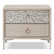 Furniture of America Glint Solid Wood Dovetail 2-Drawer Nightstand in Oak