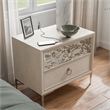 Furniture of America Glint Solid Wood Dovetail 2-Drawer Nightstand in Oak