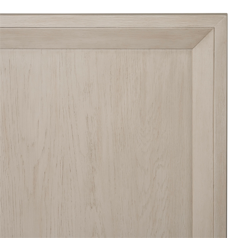 Furniture of America Glint Solid Wood Queen Panel Bed in Oak
