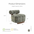 Furniture of America Sebras Chenille Zebra-Stripe Accent Chair in Green