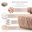 Furniture of America Sebras Chenille Zebra-Stripe Accent Chair in Orange