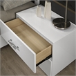 Furniture of America Quince Solid Wood 2-Drawer Nightstand in White
