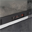 Furniture of America Jolyon Wood 3D Fireplace Bluetooth USB Queen Bed in Black