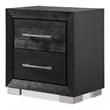Furniture of America Lyle Solid Wood King 3-Piece Bedroom Set in Black