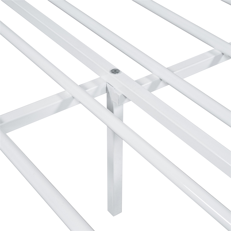 Furniture of America Kirst Metal Frame Full Platform Bed in White