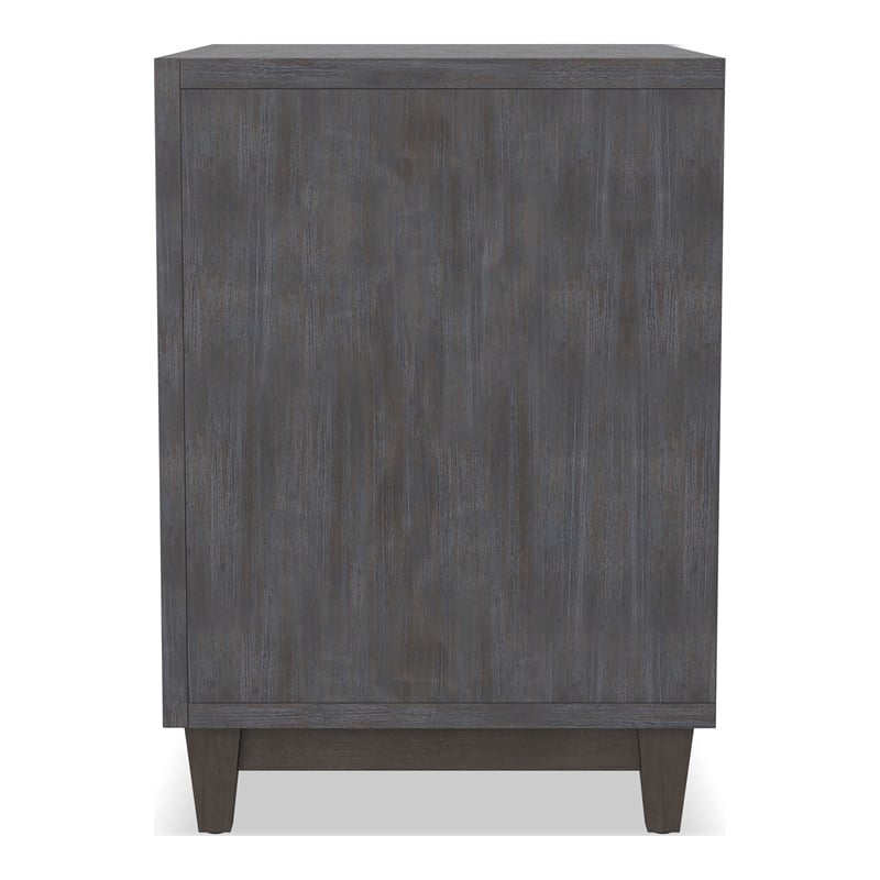 Furniture of America Waito Solid Wood 2-Drawer Nightstand in Brown