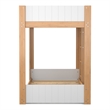 Furniture of America Dreyl Solid Wood Twin Over Twin Low Bunk Bed in Brown