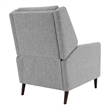 Furniture of America Vella Fabric Pushback Manual Recliner in Gray