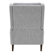 Furniture of America Vella Fabric Pushback Manual Recliner in Gray