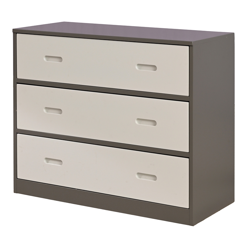 Furniture of America Aveni Solid Wood Twin Loft Bed with Side Ladder in Gray