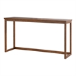 Furniture of America Forma Solid Wood 4-Piece Sofa Table with Stools in Walnut