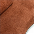 Furniture of America Sylin Chenille and Wood Sculpted Silhouette Sofa in Brown