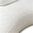 Furniture of America Sylin Chenille and Wood Sculpted Silhouette Sofa in White
