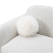 Furniture of America Ramos Chenille Bench-Style Seating Sofa in Beige