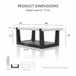 Furniture of America Coren Wood and Faux Marble Top Coffee Table in Black
