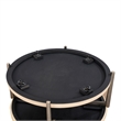 Furniture of America Onos Solid Wood Storage Coffee Table with Casters in Brown