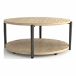 Furniture of America Onos Solid Wood Storage Coffee Table with Casters in Brown