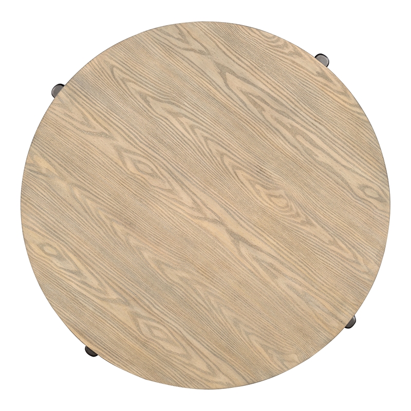 Furniture of America Onos Solid Wood Storage Coffee Table with Casters in Brown