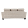 Furniture of America Emeria Chenille Soft Tapered Arm Sofa in Taupe