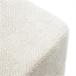 Furniture of America Renzo Chenille Square Cube Design Storage Stool in Beige