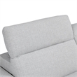 Furniture of America Kirel Fabric Swivel Arm L-Shaped Light Gray Power Sectional