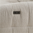 Furniture of America Tavie Chenille L-Shaped Power Sectional with USB in Beige