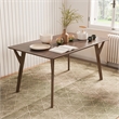 Furniture of America Beck Solid Wood Rectangular Dining Table in Walnut