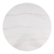 Furniture of America Isolde Marble Top Round Dining Table in Black