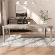 Furniture of America Don Solid Wood Extendable Dining Table in Oak